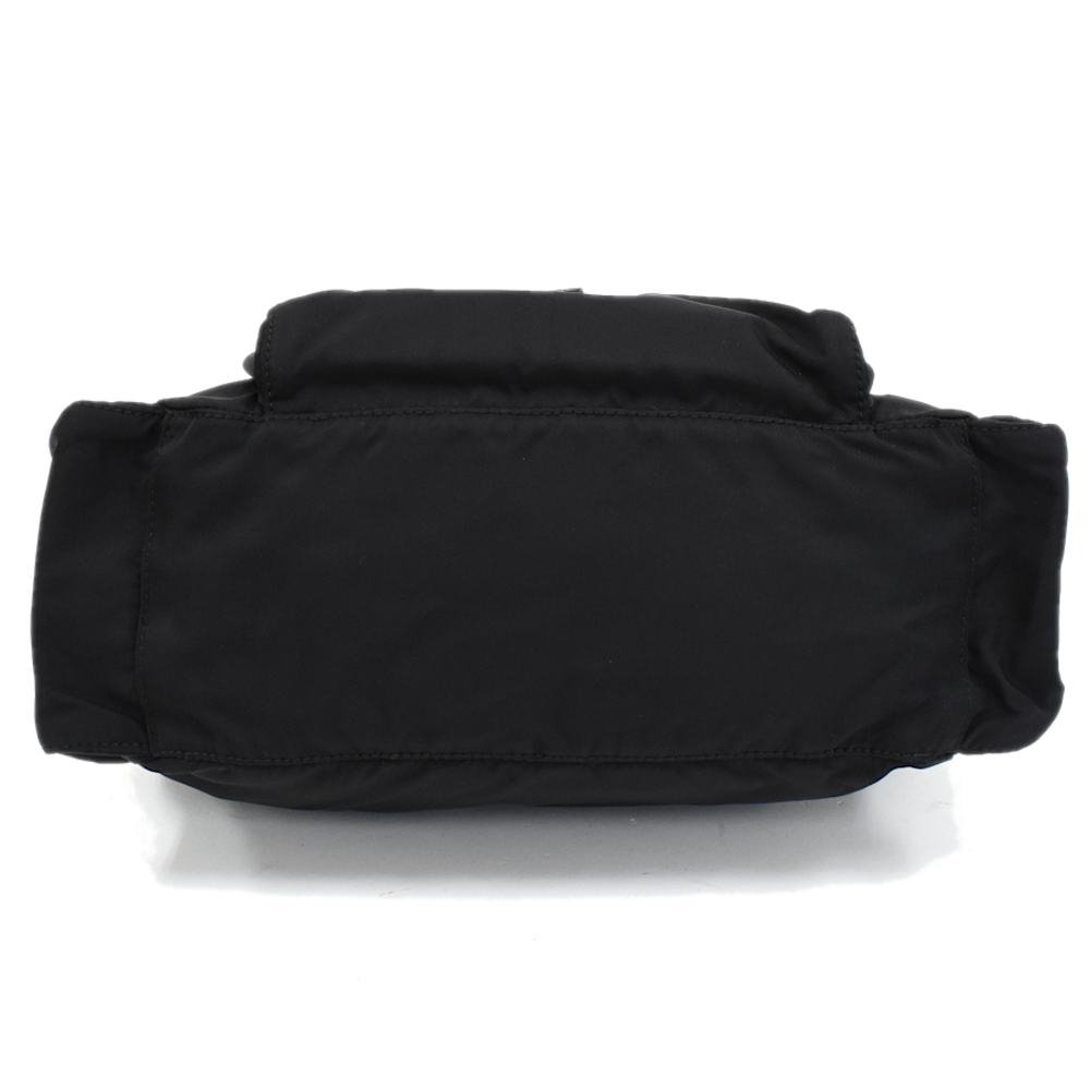 Prada Leather Shoulder Nylon Triangular Black Tri… - image 4